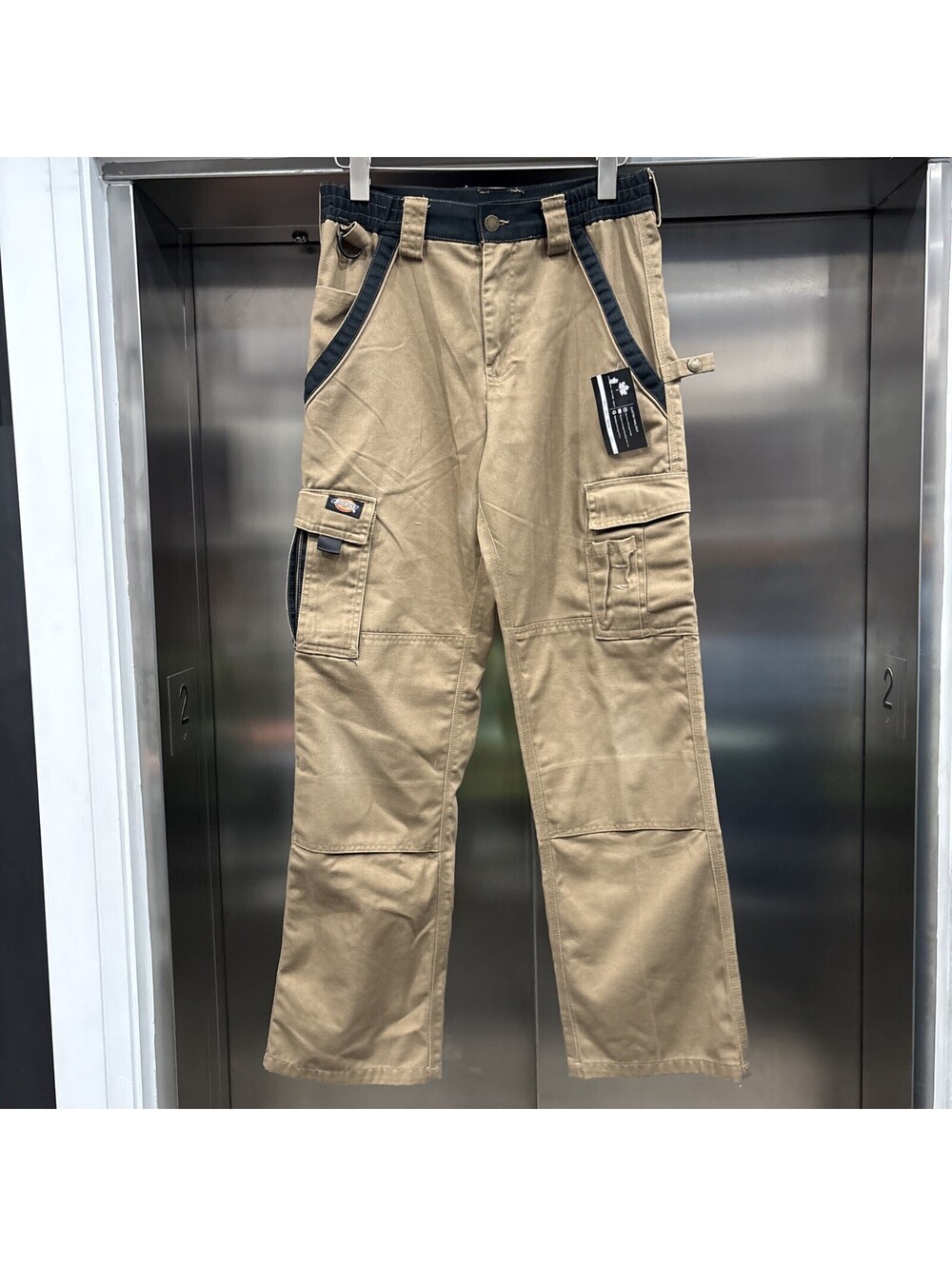 Dickies Men's Work CARPENTER Tan & Black Jeans Sz 30x32